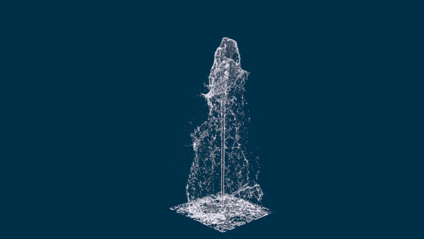 Realistic Water Fountain Loop Animation 7