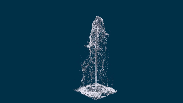 Realistic Water Fountain Loop Animation 7