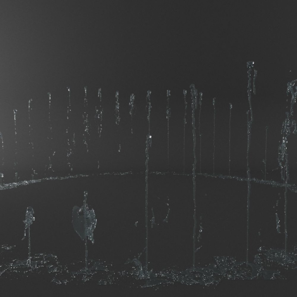 Realistic Water Jet Exterior Fountains Animation