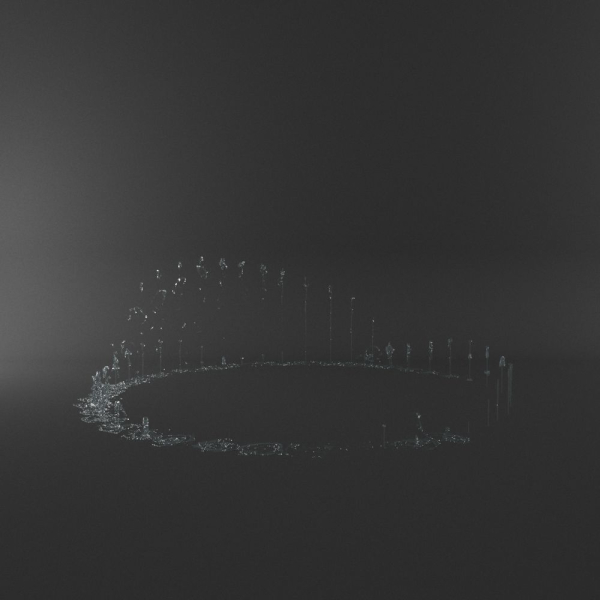 Realistic Water Jet Exterior Fountains Animation