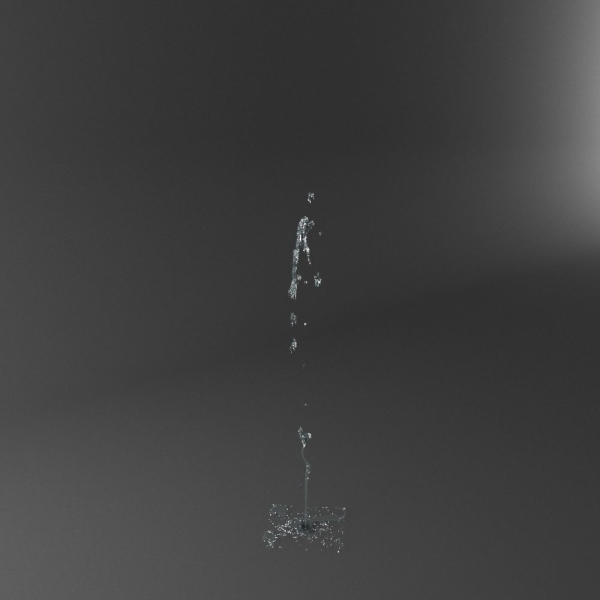 Realistic Water Jet Exterior Fountains Animation