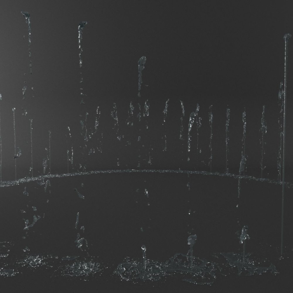 Realistic Water Jet Exterior Fountains Animation