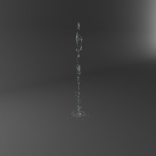 Realistic Water Jet Exterior Fountains Animation