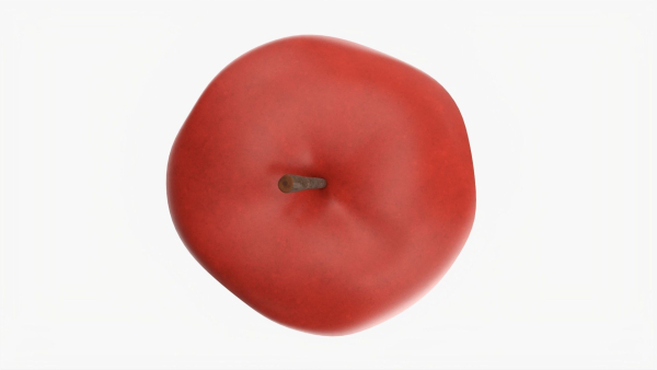 Red bitten apple