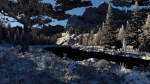 River Mountains Scene