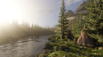 River Mountains Scene
