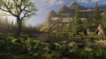 River Mountains Scene