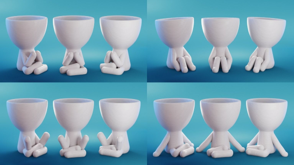 Robert Plant Set 17 Poses - ready to print by TIXEN