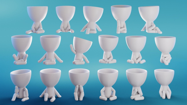 Robert Plant Set 17 Poses - ready to print by TIXEN
