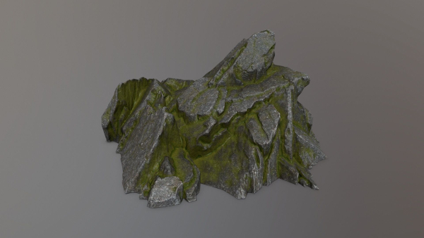 Rock Set with moss