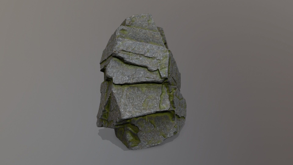 Rock Set with moss