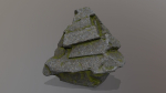 Rock Set with moss