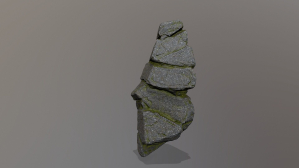 Rock Set with moss