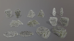 Rock Set with moss