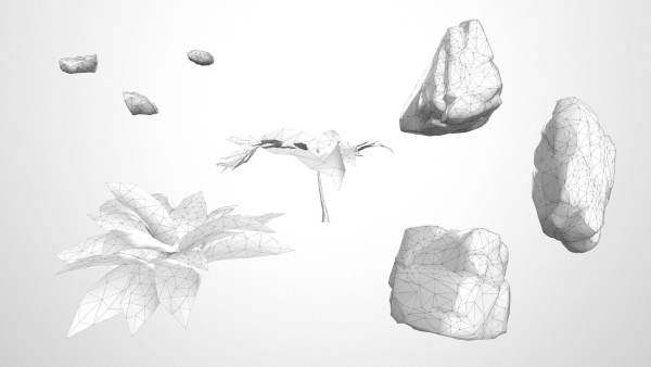 Rocky Pine Trees Forest Biome