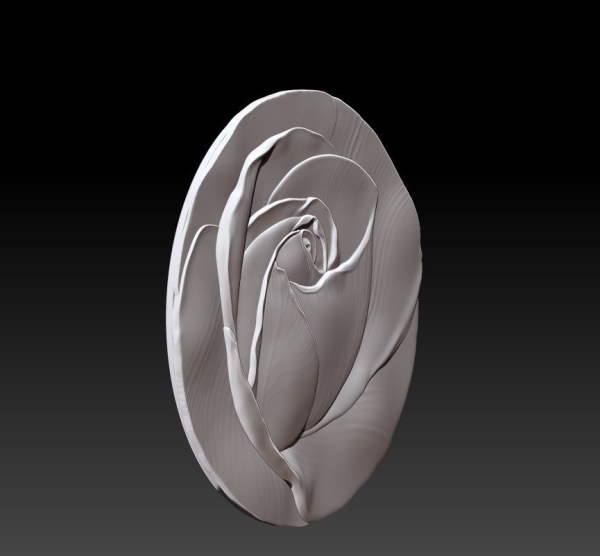 Rose bas-relief
