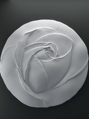 Rose bas-relief