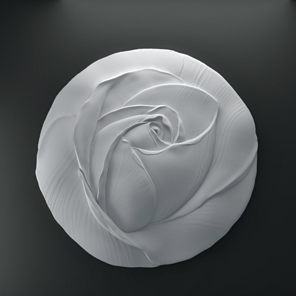 Rose bas-relief