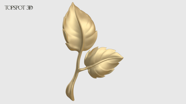 Rose Buds And Leaves Set