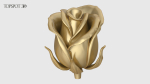 Rose Buds And Leaves Set