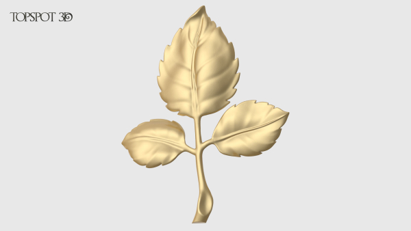 Rose Buds And Leaves Set
