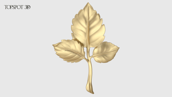 Rose Buds And Leaves Set