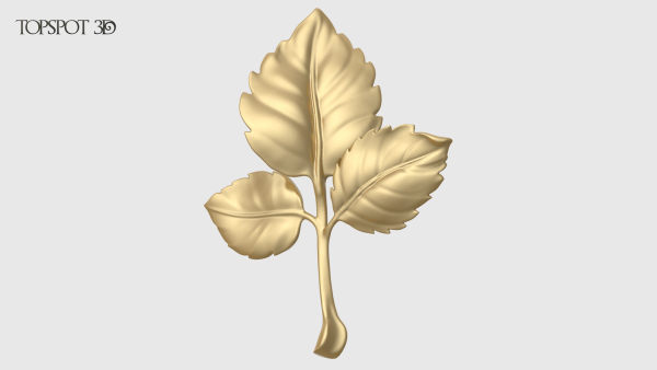 Rose Buds And Leaves Set