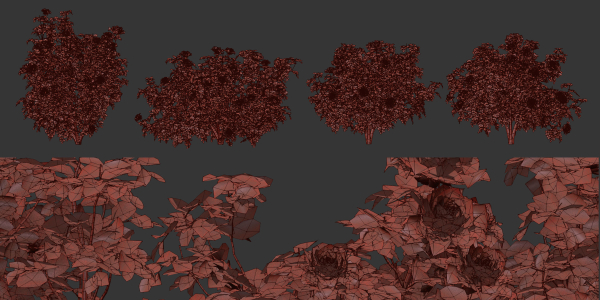 Rose bushes collection vol 74-Blender