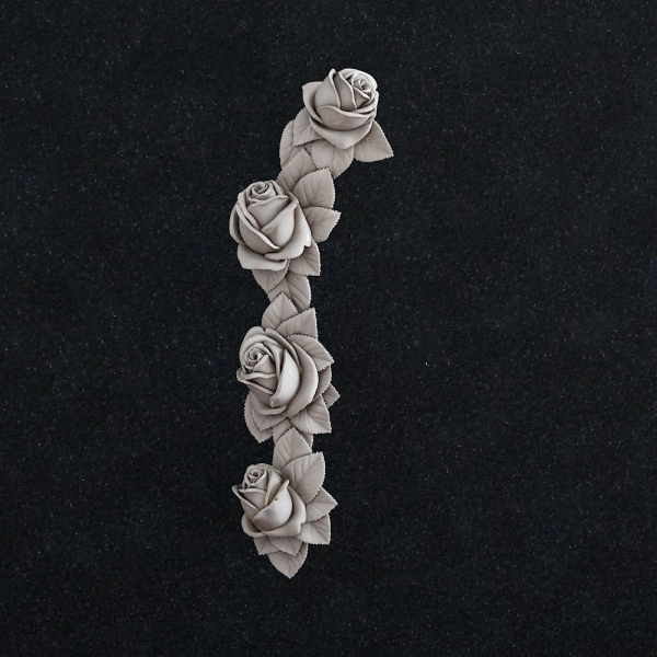 Rose flower pendant
