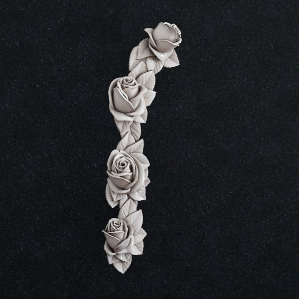Rose flower pendant