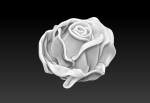 Rose Flower printable 3d model Detailed Realistic