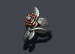 Rose ring with gem
