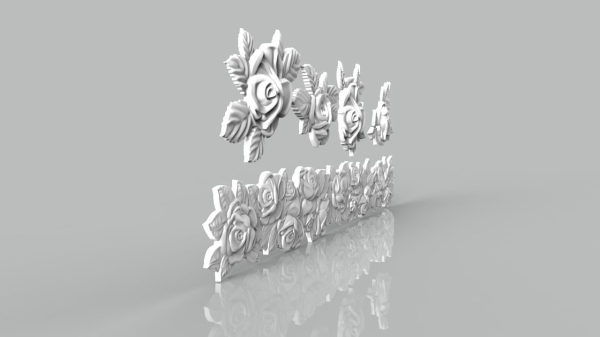 Rose set for cnc and 3d printer