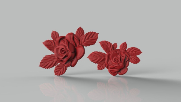 Rose set for cnc and 3d printer