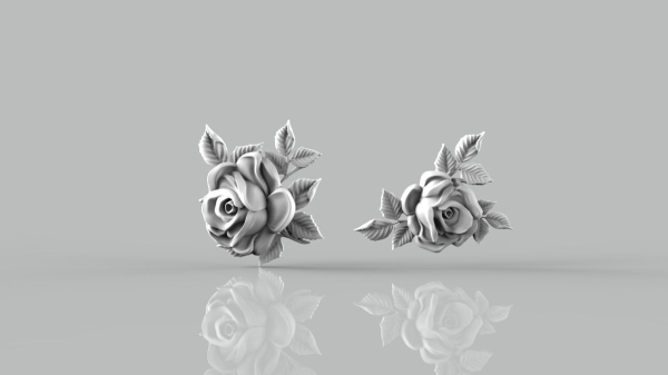 Rose set for cnc and 3d printer