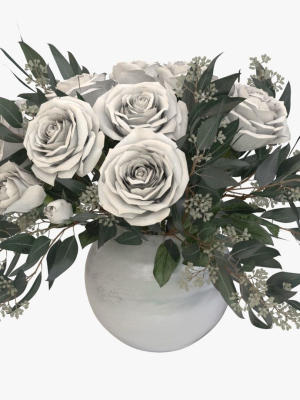 Roses in vase