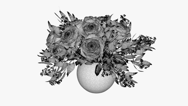 Roses in vase