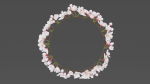 Saku Japanese Flowers Wreath Greek wreath