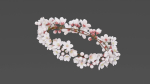 Saku Japanese Flowers Wreath Greek wreath