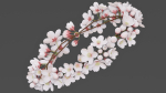 Saku Japanese Flowers Wreath Greek wreath