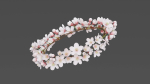 Saku Japanese Flowers Wreath Greek wreath