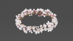 Saku Japanese Flowers Wreath Greek wreath