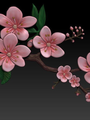 sakura-3d-model-obj-stl-ztl