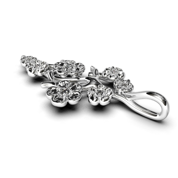 Sakura branch pendant