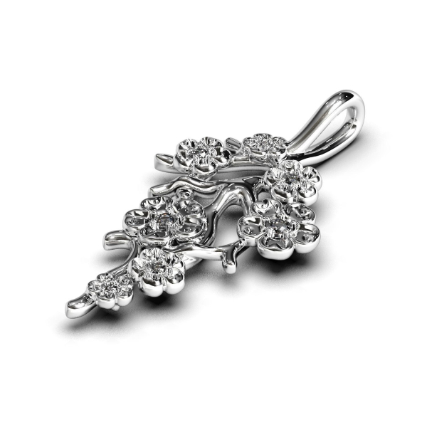 Sakura branch pendant