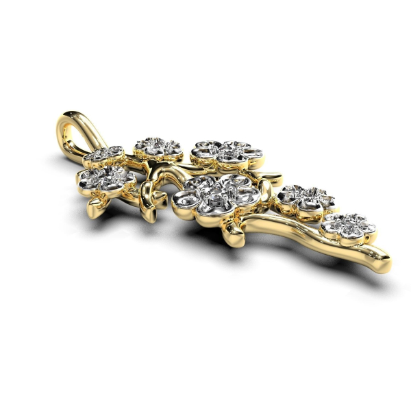 Sakura branch pendant