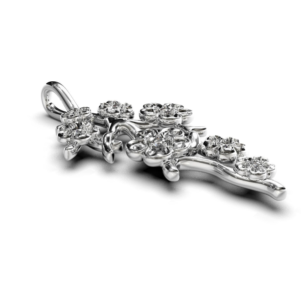 Sakura branch pendant