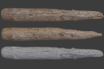 Scanned Logs Planks Sticks and Stumps