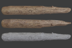 Scanned Logs Planks Sticks and Stumps