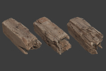 Scanned Logs Planks Sticks and Stumps